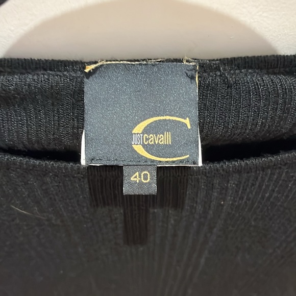 Just Cavalli long sleeved shirt with attached neck scarf - Picture 7 of 7